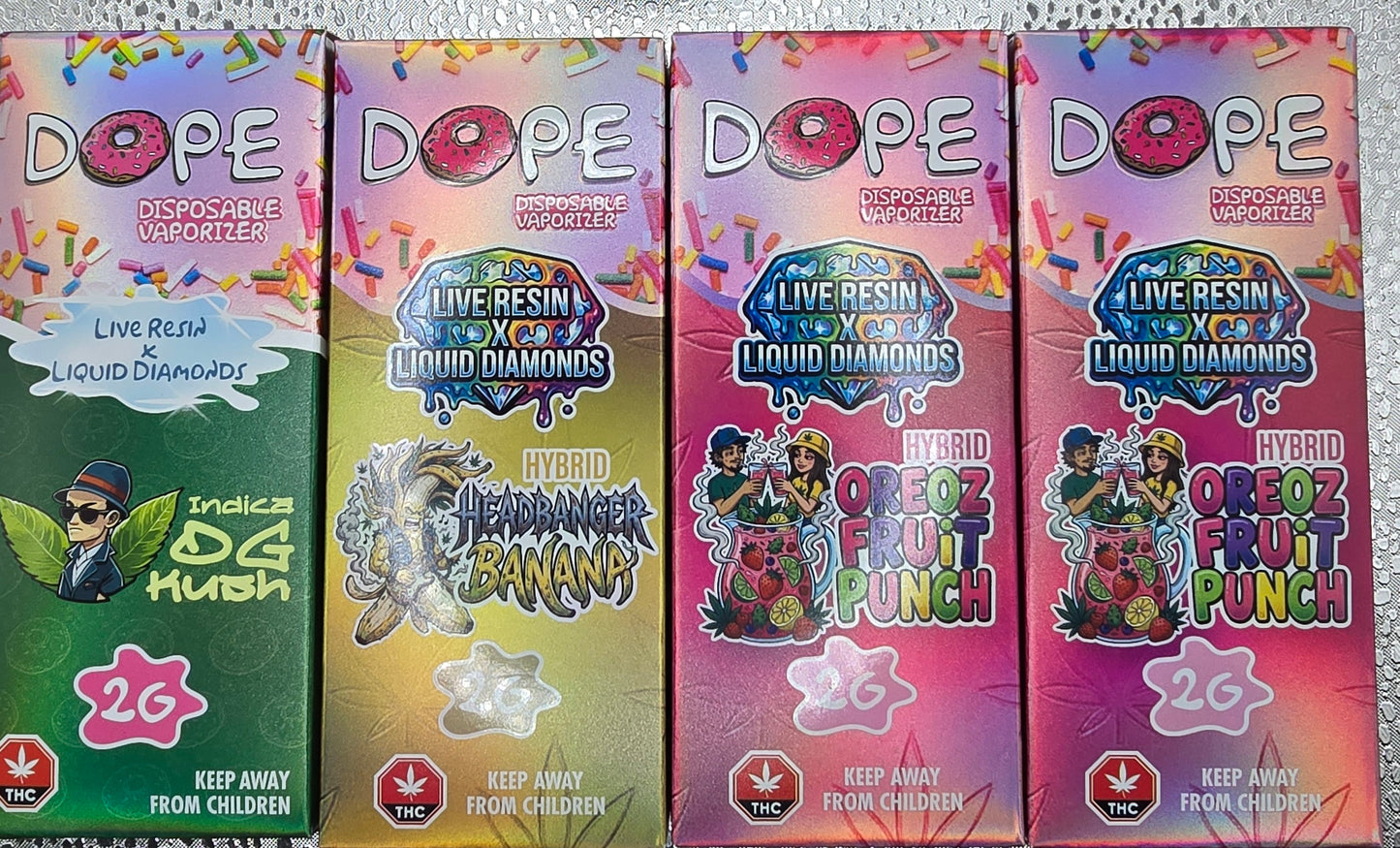 Dope 2 g Live Resin x Liquid Diamonds Vape Pen